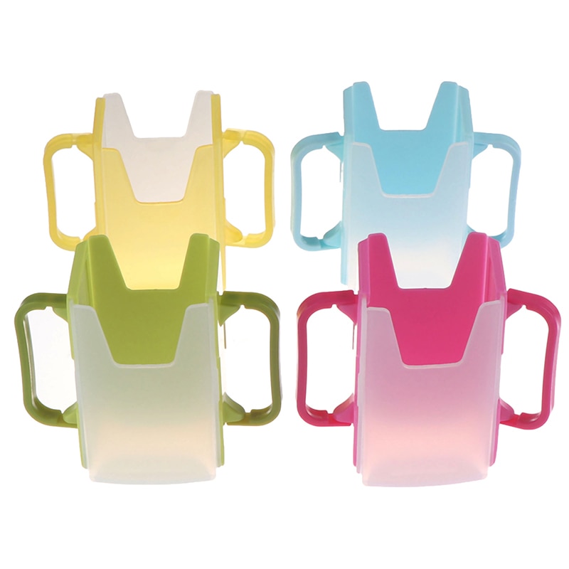 Bottle Cup Milk Holder Adjustable Safety Plastic Baby Toddler Juice Box Drinking